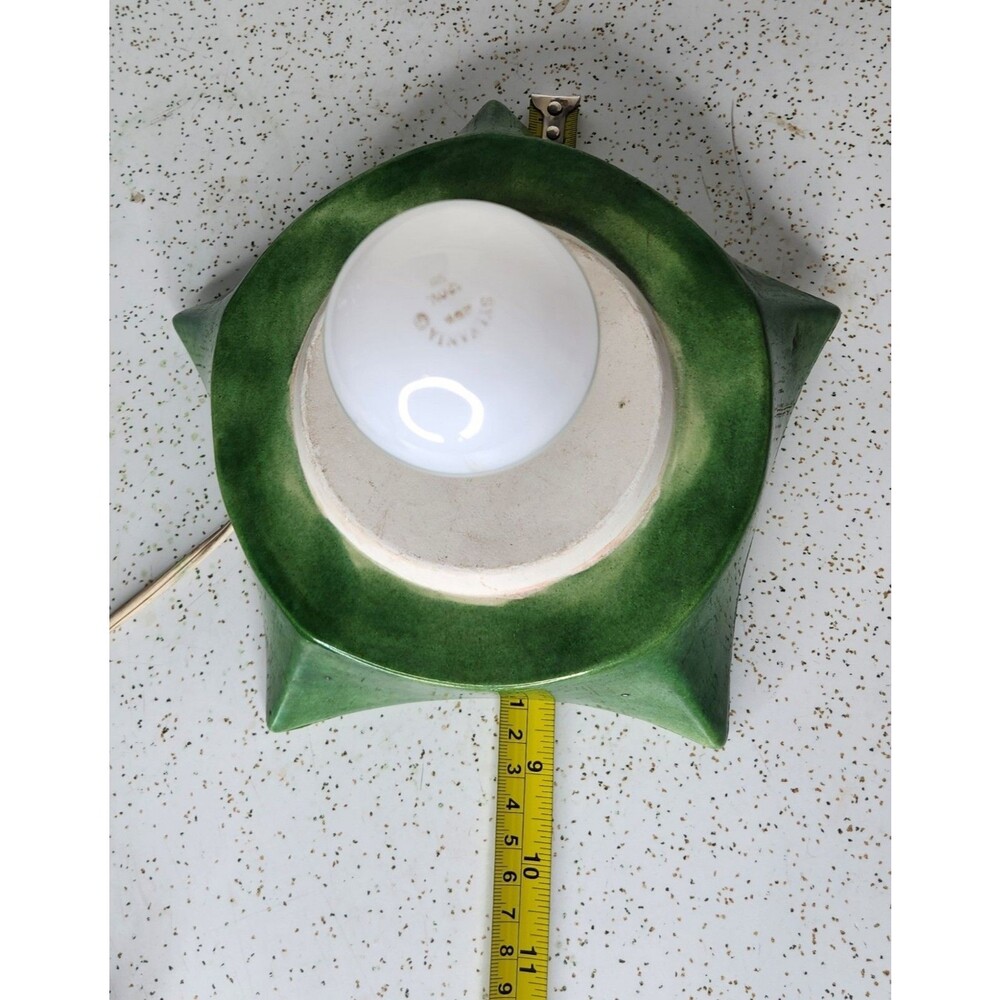 Vintage 1970s Holland Mold Large 17” Ceramic Frosted Christmas Tree W/ Base - Picture 13 of 16